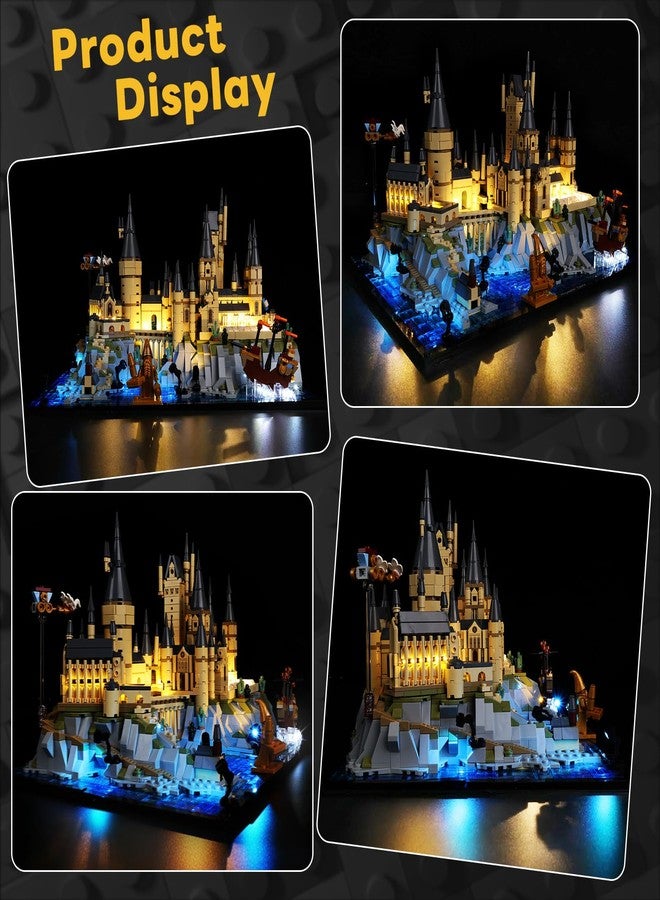 Kyglaring LED Light Kit Compatible with Lego Hogwarts Castle and Grounds 76419 Building Blocks, Upgrade Touch Control & Dimming, Lighting Accessories for Lego 76419 Model Set, Lights Only - Image 5